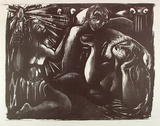 Artist: Harding, Richard. | Title: Temptress | Date: 1987 | Technique: lithograph, printed in black ink, from one stone