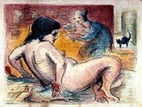 Artist: Armstrong, Ian. | Title: Homage to Manet. | Date: 1955 | Technique: lithograph, printed in colour, from four plates
