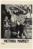 Artist: Reidy, Chris | Title: Victoria Market | Date: 1984 | Technique: screenprint, printed in black ink, from one stencil