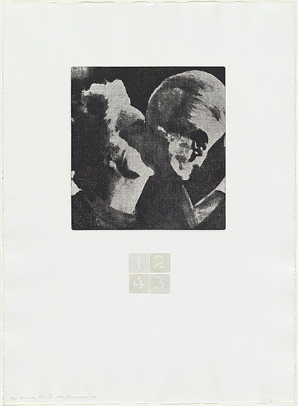 Artist: b'MADDOCK, Bea' | Title: b'Four by two IV' | Date: 1977, September-November | Technique: b'photo-etching,aquatint and stipple, printed in black ink, from five plates' Artist: b'MADDOCK, Bea' | Title: b'Four by two IV' | Date: 1977, September-November | Technique: b'photo-etching,aquatint and stipple, printed in black ink, from five plates'