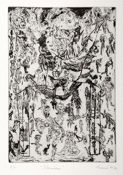 Artist: b'Shearer, Mitzi.' | Title: b'Illusion' | Date: 1984-86