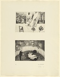 Artist: BALDESSIN, George | Title: According to des Esseintes 3. | Date: 1976 | Technique: etching and aquatints, printed in black ink, each from one plate | Copyright: Courtesy of the artist