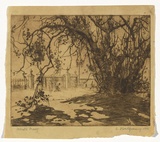 Artist: Montgomery, Anne. | Title: Shadow and sunlight | Date: 1932 | Technique: etching, printed in brown ink with plate-tone on one  plate