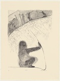 Artist: Robinson, William. | Title: Gorilla [1]. | Date: 1990 | Technique: lithograph, printed in brown ink, from one plate