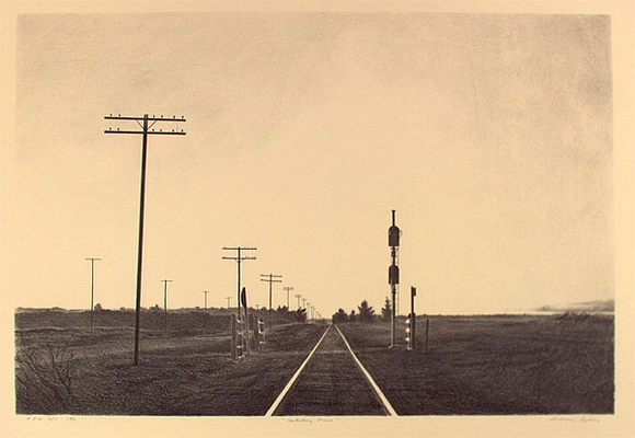 Artist: b'Sydney, Grahame C.' | Title: b'Canterbury Plains' | Date: 1992 | Technique: b'lithograph, printed in black ink, from one colour' Artist: b'Sydney, Grahame C.' | Title: b'Canterbury Plains' | Date: 1992 | Technique: b'lithograph, printed in black ink, from one colour'