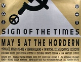 Artist: Sweatbox Productions. | Title: Sweatbox. Sign of the times [large version, bottom] | Date: (1989) | Technique: screenprint, printed in gold, silver and black ink, from three stencils