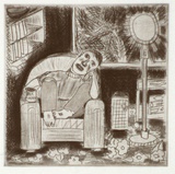 Artist: Harding, Richard. | Title: Winter thoughts | Date: 1991 | Technique: etching, printed in black ink, from one plate