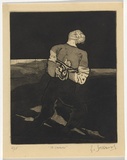 Artist: SELLBACH, Udo | Title: To chain | Date: 1965-66 | Technique: etching and aquatint, printed in black ink, from one plate