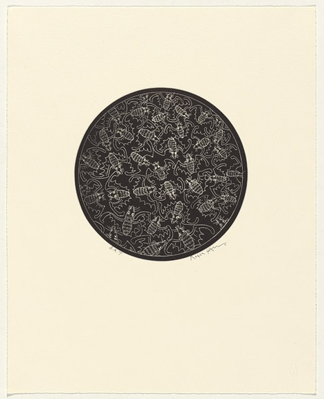Artist: b'Law, Roger.' | Title: b'Not titled [small bats].' | Date: 2005 | Technique: b'etching and aquatint, printed in black ink, from one plate'