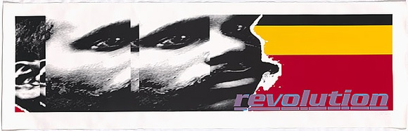 Artist: b'Andrew, Brook.' | Title: b'Revolution' | Date: 1999 | Technique: b'screenprint, printed in colour, from multiple stencils' Artist: b'Andrew, Brook.' | Title: b'Revolution' | Date: 1999 | Technique: b'screenprint, printed in colour, from multiple stencils'
