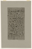 Artist: b'WILLIAMS, Fred' | Title: b'Upwey landscape. Number 1' | Date: 1962 | Technique: b'etching, engraving, drypoint, flat biting, printed in black ink, from one copper plate' | Copyright: b'\xc2\xa9 Fred Williams Estate'