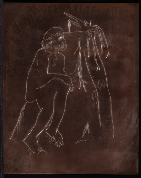 Artist: b'BOYD, Arthur' | Title: b'Plate 32: Jonah page 113. Jonah and the sailors.' | Date: 1972-73 | Technique: b'etched plate' | Copyright: b'This work appears on screen courtesy of Bundanon Trust' Artist: b'BOYD, Arthur' | Title: b'Plate 32: Jonah page 113. Jonah and the sailors.' | Date: 1972-73 | Technique: b'etched plate' | Copyright: b'This work appears on screen courtesy of Bundanon Trust'