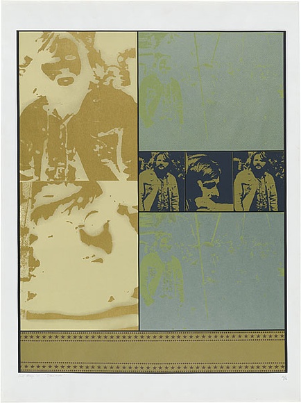 Artist: b'MEYER, Bill' | Title: b'Demonstrator No. 1' | Date: 1971 | Technique: b'screenprint, printed in colour, from eightstencils' | Copyright: b'\xc2\xa9 Bill Meyer' Artist: b'MEYER, Bill' | Title: b'Demonstrator No. 1' | Date: 1971 | Technique: b'screenprint, printed in colour, from eightstencils' | Copyright: b'\xc2\xa9 Bill Meyer'