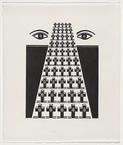 Artist: b'Groblicka, Lidia.' | Title: b'Heavenly road' | Date: 1990 | Technique: b'woodcut, printed in black ink, from one block' Artist: b'Groblicka, Lidia.' | Title: b'Heavenly road' | Date: 1990 | Technique: b'woodcut, printed in black ink, from one block'