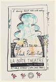Artist: b'UNKNOWN (UNIVERSITY OF QUEENSLAND STUDENT WORKSHOP)' | Title: bA daring desert date with destiny ....Sheik, rattle 'n' roll. La Boite Theatre... begins Jan 1 '81 | Date: 1980 | Technique: b'screenprint, printed in colour, from multiple stencils'