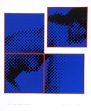 Artist: b'Rose, David.' | Title: b'Four part game' | Date: 1970 | Technique: b'screenprint, printed in colour, from four stencils'