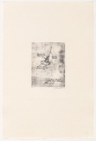 Artist: Bennett, Gordon. | Title: [Tribal object] | Date: 1993 | Technique: softground-etching, printed in black ink, from one plate | Copyright: © Gordon Bennett, Licensed by VISCOPY, Australia