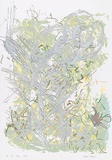 Artist: MEYER, Bill | Title: Tree study silver | Date: 1987 | Technique: screenprint, printed in nine colours, from one direct emulsion reduction screen and two hand drawn with charcoal on acetate for indirect photo screens | Copyright: © Bill Meyer