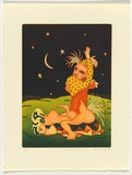 Artist: b'Convey, Sylvia.' | Title: b'Starry night.' | Date: 1988 | Technique: b'etching and aquatint, printed in colour, from multiple plates' | Copyright: b'This work appears on screen courtesy of the artist and copyright owner'