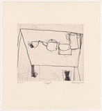 Artist: Cummings, Elizabeth. | Title: Teapot 1. | Date: 2001 | Technique: etching, printed in black ink, from one plate