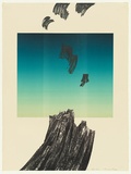 Artist: KING, Grahame | Title: Blue poem | Date: 1975 | Technique: lithograph, printed in colour, from multiple stones [or plates]