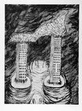Artist: b'COLEING, Tony' | Title: b'Eye eye.' | Date: 1990 | Technique: b'drypoint, printed in black ink, from one plate'