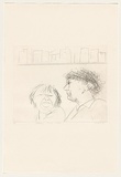 Title: b'Sydney 1 - Nicole and Ross' | Date: 1982 | Technique: b'drypoint, printed in black ink, from one perspex plate'