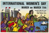Artist: Robertson, Toni. | Title: International Women's Day [1978]. March on March 11th. | Date: 1978 | Technique: screenprint, printed in colour, from multiple stencils | Copyright: © Toni Robertson