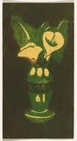 Artist: Bell, George.. | Title: (Arum lilies). | Technique: linocut, printed in black ink, from one block