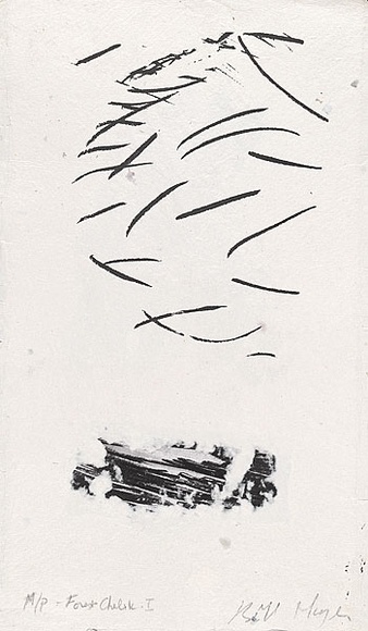 Artist: MEYER, Bill | Title: Forest chelik 1 | Date: 1986 | Technique: etching, printed in black ink, from one plate; screenprint, printed in black ink, from one stencil | Copyright: © Bill Meyer