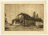 Artist: b'Long, Sydney.' | Title: b'Calder House' | Date: 1921 | Technique: b'line-etching, drypoint and sandgrain aquatint, printed in dark brown ink with plate-tone, from one copper plate' | Copyright: b'Reproduced with the kind permission of the Ophthalmic Research Institute of Australia'