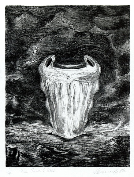 Artist: b'Connors, Anne.' | Title: b'The small vase.' | Date: 1986 | Technique: b'lithograph, printed in black ink, from one stone' Artist: b'Connors, Anne.' | Title: b'The small vase.' | Date: 1986 | Technique: b'lithograph, printed in black ink, from one stone'