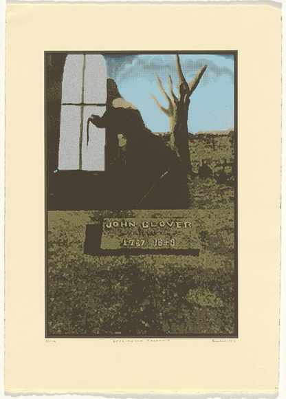 Artist: b'Brodie, Jim.' | Title: b'Deddington Tasmania.' | Date: 1992 | Technique: b'screenprint, printed in colour, from six stencils' | Copyright: b'This work appears on screen courtesy of Jim Brodie' Artist: b'Brodie, Jim.' | Title: b'Deddington Tasmania.' | Date: 1992 | Technique: b'screenprint, printed in colour, from six stencils' | Copyright: b'This work appears on screen courtesy of Jim Brodie'