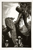 Artist: LINDSAY, Lionel | Title: Repose | Date: 1934 | Technique: wood-engraving, printed in black ink, from one block | Copyright: Courtesy of the National Library of Australia