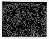 Artist: Hawkins, Weaver. | Title: The innocents | Date: 1968 | Technique: linocut, printed in black ink, from one block | Copyright: The Estate of H.F Weaver Hawkins
