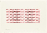 Artist: TIPPING, Richard | Title: The walls have ears | Date: 1979 | Technique: screenprint, printed in red ink, from one stencil