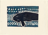 Artist: Buckley, Harold Lawrence. | Title: Ocean Dreaming | Date: 1992 | Technique: linocut