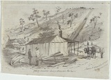Artist: GILL, S.T. | Title: Quartz crushing, base of Black Hill, Ballarat. | Date: 1855 | Technique: lithograph, printed in black ink, from one stone
