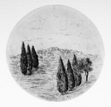 Artist: Pigot, Bronwyn. | Title: Untitled | Date: 1989 | Technique: etching and aquatint, printed in black ink, from one plate