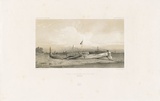 Artist: Le Breton, Louis. | Title: Pirogue des naturels de L'ile Toud, Detroit de Torres [Canoe of the natives of Tudu Island, Torres Strait] | Date: 1846 | Technique: lithograph, printed in black ink, from one stone