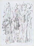 Artist: MEYER, Bill | Title: Grey box treescape II | Date: 1988 | Technique: screenprint, printed in five colours, from three stencils | Copyright: © Bill Meyer