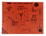 Artist: Stewart, Jeff. | Title: The Dick Hamer assembly kit. | Date: 1979 | Technique: ONE screenprint, printed in black ink, from one stencil