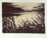 Artist: Winter, Cherie. | Title: The second trumpet blew | Date: 2001, 13 March | Technique: lithograph, printed in black ink, from one stone