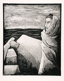 Artist: b'Abraham, Deborah.' | Title: b'Return home..' | Date: 1985 | Technique: b'etching and aquatint'