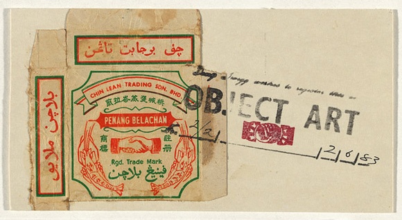 Artist: b'Twigg, Tony.' | Title: b'Greeting card: Object art' | Date: 1983 | Technique: b'rubber stamp; collage of printed paper' | Copyright: b'\xc2\xa9 Tony Twigg. Licensed by VISCOPY, Australia' Artist: b'Twigg, Tony.' | Title: b'Greeting card: Object art' | Date: 1983 | Technique: b'rubber stamp; collage of printed paper' | Copyright: b'\xc2\xa9 Tony Twigg. Licensed by VISCOPY, Australia'
