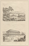 Title: b'Sydney \xc3\xa0 son origine and Caserne \xc3\xa0 Sydney [Sydney at its origin and Barracks in Sydney]' | Date: 1835 | Technique: b'engraving, printed in black ink, from one steel plate'