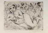 Artist: Armstrong, Ian. | Title: Spirit of the dance. | Date: c.1955 | Technique: etching, drypoint, printed in warm black ink with plate-tone, from one plate
