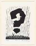 Artist: b'King, Grahame.' | Title: b'2000 + ?' | Date: 1999, October | Technique: b'lithograph, printed in black ink, from one stone'