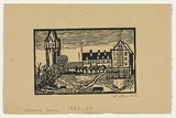 Artist: Groblicka, Lidia | Title: Nowy Sacz | Date: 1953-54 | Technique: woodcut, printed in black ink, from one block