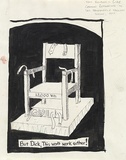 Artist: b'Wonderful Art Nuances Club (WANC).' | Title: bBut Dick, this won't work either!. (Poster supporting SEC maintenance workers' strike, La Trobe Valley, Victoria, 1977). | Date: (1977) | Technique: b'brush and ink on ballpoint pen'
